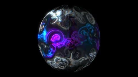 Number eight made of spheres Vídeo Stock 248176166