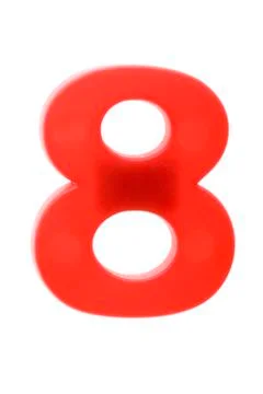 Number eight Foto stock
