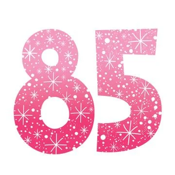 Number eighty-five Stock Illustration