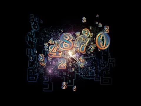 Number Elements 스톡 일러스트