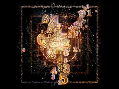 Number Elements Illustrazione stock