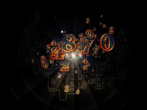 Number Elements Illustrazione stock