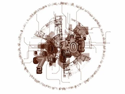 Number Elements Stockillustratie