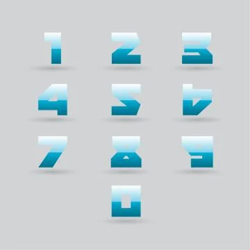 Number est design Stock Illustration