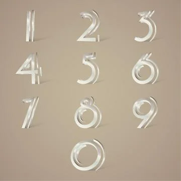 Number est design Stock Illustration