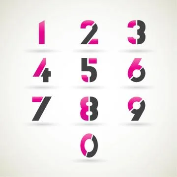 Number est design Stock Illustration
