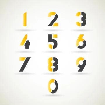 Number est design Stock Illustration
