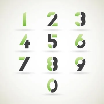 Number est design Stock Illustration