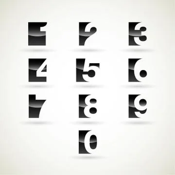 Number est design Stock Illustration
