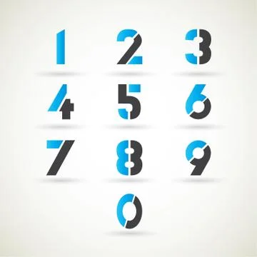 Number est design Stock Illustration