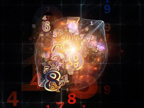 Number Evolution Stock Illustration