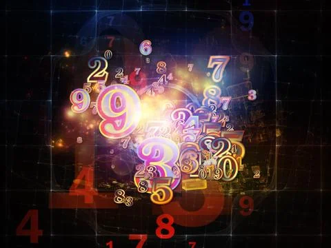 Number Evolution Stock Illustration