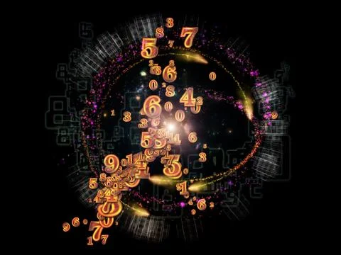 Number Evolution Stock Illustration