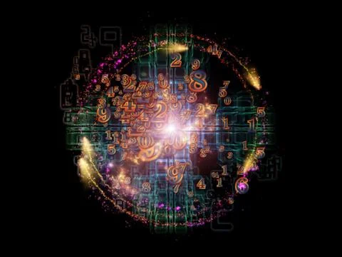 Number Evolution Stock Illustration