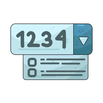 Number Field illustration Stock Illustration