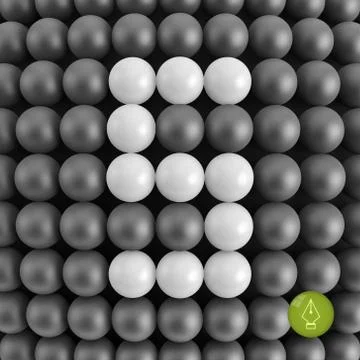 Number five. Abstract mathematics background Stock Illustration