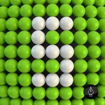 Number five. Abstract mathematics background Stock Illustration