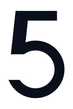 Number five icon Stock Illustration