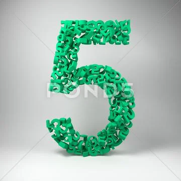 Number five Stock Illustration