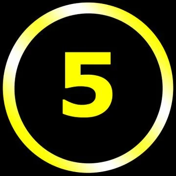 Number five Stock Illustration