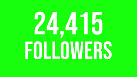 Number Followers 12 Stock Footage 340634355