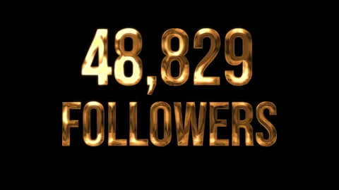 Number Followers 13 Stock Footage 340632676