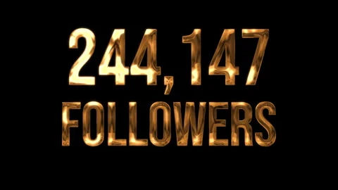 Number Followers 14 Stock Footage 340632755