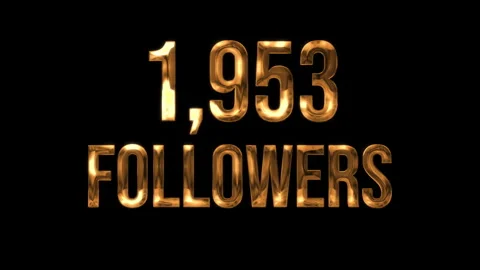 Number Followers 5 Stock Footage 340631112