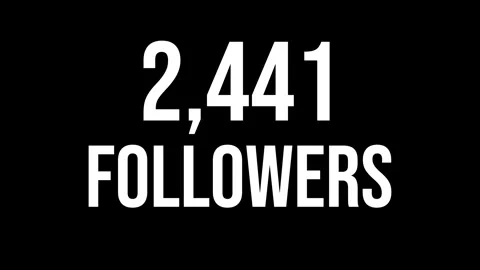 Number Followers 6 Stock Footage 340626728