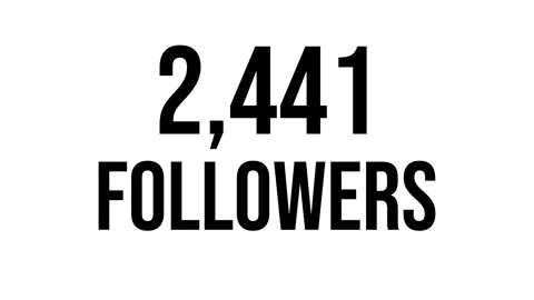 Number Followers 6 Stock Footage 340633026