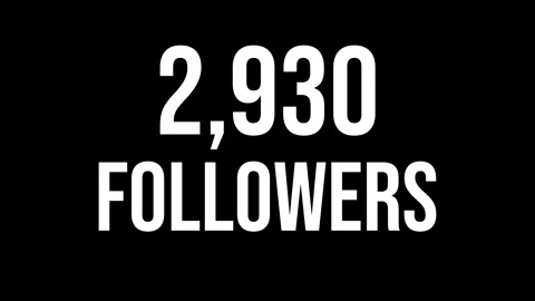 Number Followers 7 Stock Footage 340626735