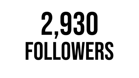 Number Followers 7 Stock Footage 340633028