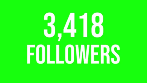 Number Followers 8 Stock Footage 340633893