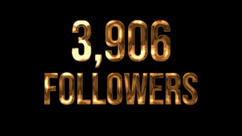 Number Followers 9 Stock Footage 340631813