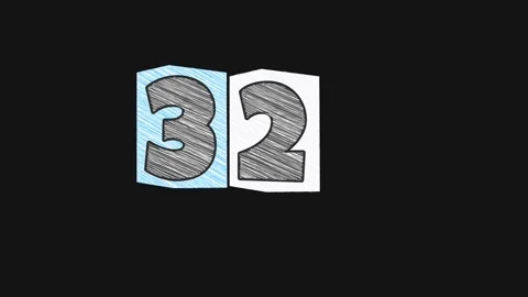 Number Stock Footage 308041187