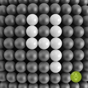 Number four. Abstract mathematics background Stock Illustration