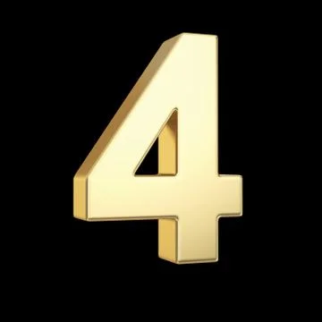 Number four Stock-Illustration
