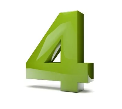 Number four Stock Illustration
