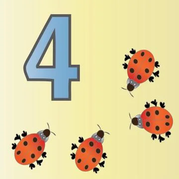 Number four Stock Illustration