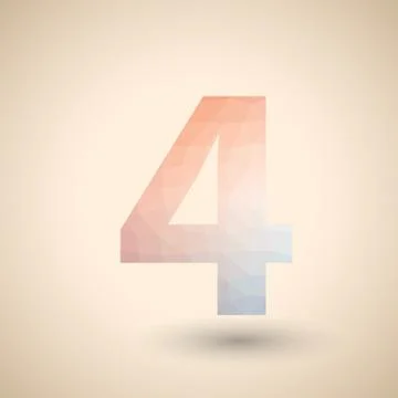 Number four Иллюстрация
