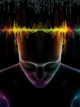 Number Generating Mind Illustrazione stock