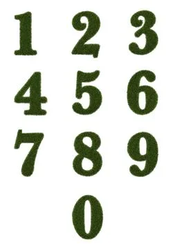 Number of grass Stock Illustration