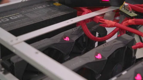 A Number of Hard Drives is a Huge Performance and Power Stock Footage 68386223