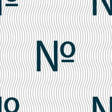Number icon. Set Flat modern. Seamless pattern with geometric texture. Vector イラスト素材