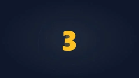 Number icons on dark background sequence. Stock Footage 334092732