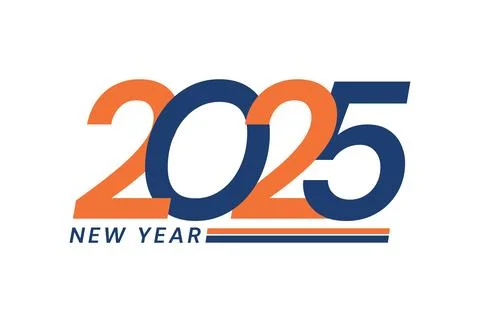 Number image design, logos, happy new year 2025 design, vector illustration Stock Illustration