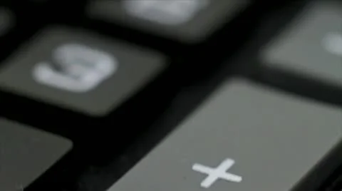 Number Keys Video stock 10857681