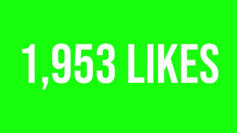 Number Likes 5 Stock Footage 338225945