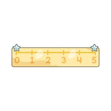 Number line Stock Illustration