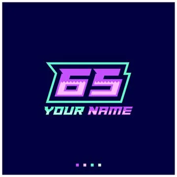 Number logo with fast speed lines. Vector sport style typeface, sports club. Stock Illustration